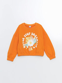 Bisiklet Yaka K?z ?ocuk Sweatshirt