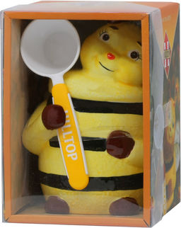 HILLTOP. 8 марта. Керамика. Чайница Пчелка 30 гр. чайница керам.