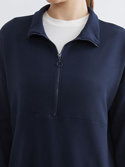 Dik Yaka Kad?n Sweatshirt Tunik