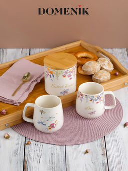 Набор BLOSSOMBOX 3пр (банка для хранения 600мл, кружка 2шт 340мл) - Domenik фото 8