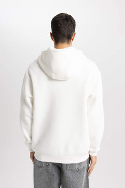 Толстовка с капюшоном и принтом оверсайз - Defacto фото 6