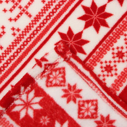 Плед «Этель. Новогодний узор», 150×200 см, корал-флис