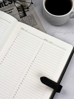 Ежедневник недатированный ESCALADA, А5+, 160 л., арт. 67184/ 10 САРИФ ЧЁРНЫЙ