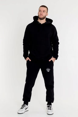 Брюки утепленные М11815Па черный - Елена фото 5