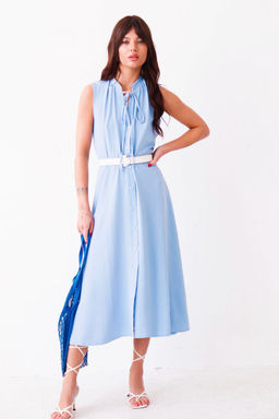 Martichelli Платье, как из к/ф "Красотка", голубое