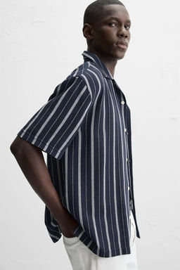 STRIPED TEXTURED SHIRT - Zara фото 5