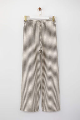 Cok Renkli Cizgili Beli Lastikli Pantolon TWOSS25PL00134