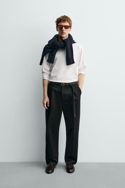 LONG SLEEVE T-SHIRT WITH POCKET AARON LEVINE X ZARA  фото 10