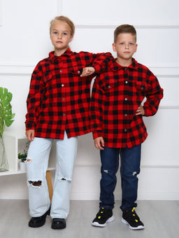 РБ013 Рубашка Мейн (красный) - Милаша фото 15