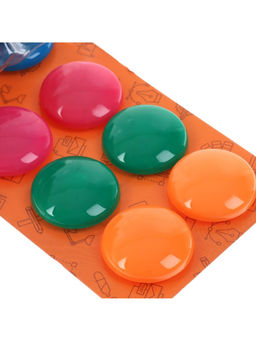 Цена за 2 шт. Набор магнитов для доски, 12 шт., d=3 см, на блистере