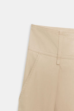 PANTAL?N ANCHO BAJO AJUSTABLE / Camel claro - Zara фото 10