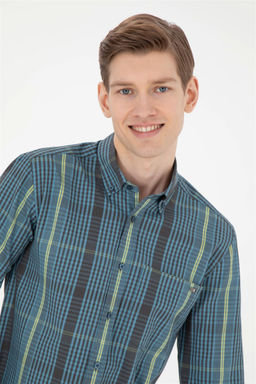 Мужская рубашка Petrol с длинным рукавом - U.s. polo assn фото 2