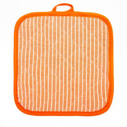 Кухонный набор Полосы фартук 60х70см, прихватка 20х20см, варежка 12х15см, цвет персик, 50%п/э, 50%хл - Доляна фото 5