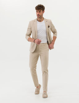 Bej Ekstra Slim Fit Spor Tak_m Elbise