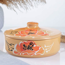 Набор для холодца Псковский гончар «Подарочный. Мак», 3 шт., 750 мл, керамика, бежевый