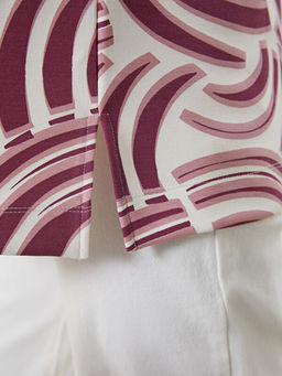 Desenli Oversize Kad?n Sweatshirt Tunik