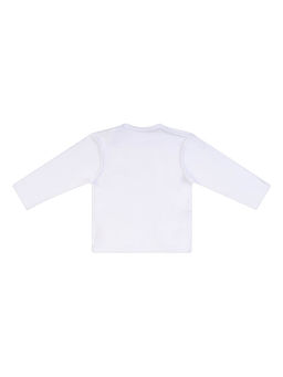 Распашонка ясельная белая Папа+Мама=Чудо 018п (68, 44)