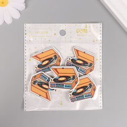 Цена за 10 шт. Декор для творчества дерево «Музыкальный проигрыватель», 3.1×3.8×0.3 см