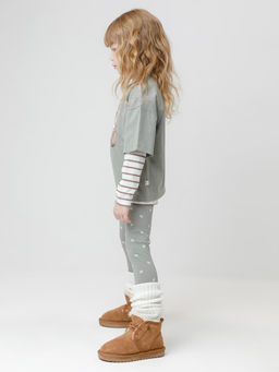 КР 4074/хаки 6206 Н070.1 к663 брюки (лосины) для дев