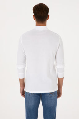 Erkek Beyaz Basic Sweatshirt Sepette S_rpriz _ndirim - U.s. polo assn фото 5