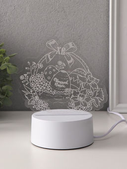 Светильник 3D RISALUX Пасхальная корзинка, LED-ночник, RGB, от сети, 9.5?17?16.3 см