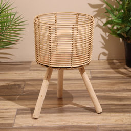 Набор плетёных кашпо, 3 шт, высота 44х44х56 см