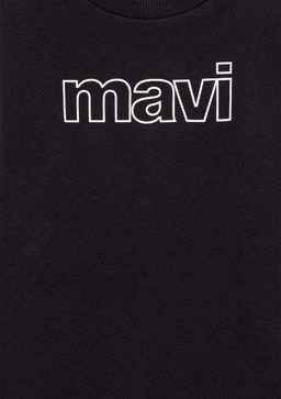 Mavi Logo Bask?l? Siyah Sweatshirt  фото 5