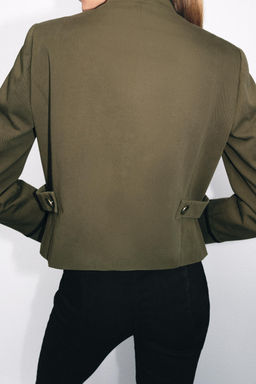 BLAZER HOMBRERAS ALAMARES / Khaki - Zara фото 9