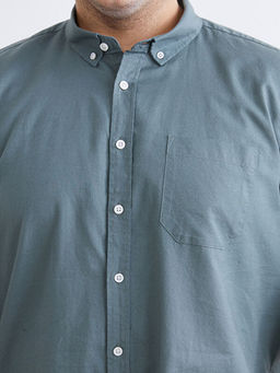 B?y?k Beden Regular Fit Uzun Kollu Erkek G?mlek