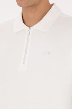 Erkek Beyaz Sweatshirt