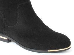 01-5280-9 GREEN Ботинки демисезонные женские (натуральная замша, байка)