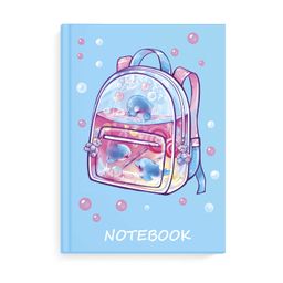 Записная книжка арт. 61554 ВОДНАЯ ФАНТАЗИЯ / А6, 117х151 мм, 48 л., твёрдый переплёт, полноцветная п