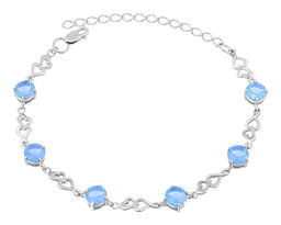 Браслет, лунный камень голубой, Ю-41003 Ф6,0