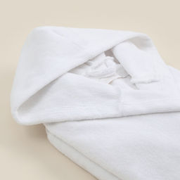 Халат махровый с капюшоном мужской SL HOME: Basic «Блан де Блан», размер M, хлопок 100%, белый