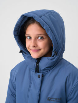 Куртка зимняя 25377-518 джинсовый