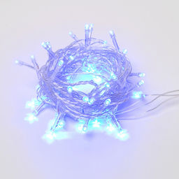 ULD-S0500-050/DTA BLUE IP20 Гирлянда светодиодная с контроллером, 5м. 50 светодиодов. Синий свет. Провод прозрачный. ТМ Uniel