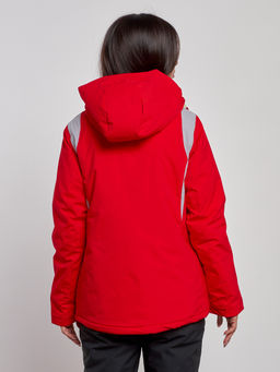 Горнолыжная куртка женская зимняя красного цвета 2305Kr - Chunmai фото 4