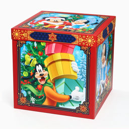 Коробка складная, новогодняя Сказочного Нового года, 30 ? 30 ? 30 см