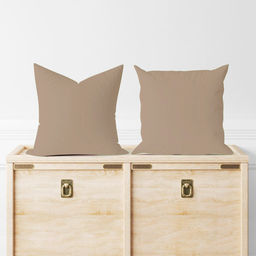 Комплект наволочек сатин гладкокрашенный - Бронза 50х70