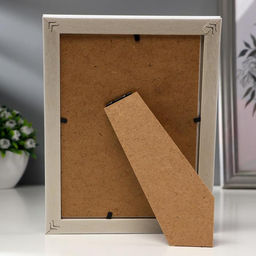 Фоторамка для фото 13×18 см «Белая с кантом», пластик