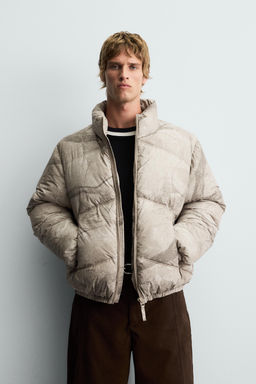 ABSTRACT PRINT PUFFER JACKET - Zara фото 2
