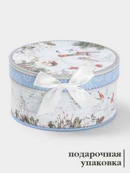 Кружка новогодняя «Белый мишка», с ложкой, 280 мл, керамика, подарочная упаковка, белая