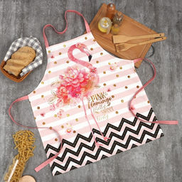 Фартук Этель "Pink flamingo" 60х65 см, 100% хлопок, саржа 190 г/м²