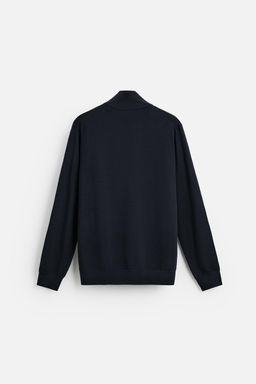100% WOOL QUARTER ZIP JUMPER - Zara фото 17