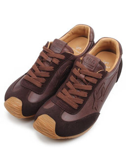03-A885-5 BROWN Кроссовки женские (натуральная кожа, натуральная замша)
