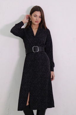 Платье-рубашка с английским воротником принт - Martichelli фото 6