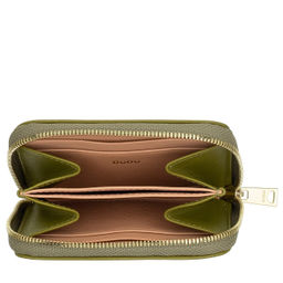 Итальянский кожаный кошелек для карт DuDu серии Hokkaido | оливково-зеленый - Dudubags фото 4