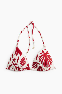 Top de bikini de tri?ngulo con push-up