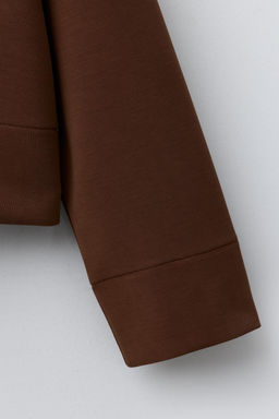 SWEATSHIRT WITH MODAL AND CONTRAST NECK - Zara фото 4