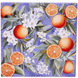 Цена за 2 шт. Подставка керамическая 16*16см "Апельсиновый рай"